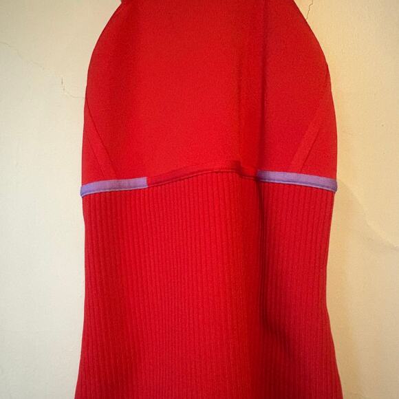 Hervé By Hervé Léger High Neck Bandage Dress Size Large - Picture 7 of 9